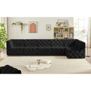  Manufacturer Color_Black -- Meridian Tuft Fabric 6 pc Sectional IMAGE 3