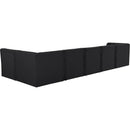  Manufacturer Color_Black -- Meridian Tuft Fabric 6 pc Sectional IMAGE 5