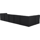  Manufacturer Color_Black -- Meridian Tuft Fabric 6 pc Sectional IMAGE 6