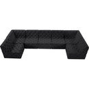  Manufacturer Color_Black -- Meridian Tuft Fabric 7 pc Sectional IMAGE 5