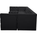  Manufacturer Color_Black -- Meridian Tuft Fabric 7 pc Sectional IMAGE 6