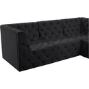 Manufacturer Color_Black -- Meridian Tuft Fabric 7 pc Sectional IMAGE 9