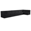  Manufacturer Color_Black -- Meridian Tuft Fabric 7 pc Sectional IMAGE 1