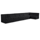  Manufacturer Color_Black -- Meridian Tuft Fabric 7 pc Sectional IMAGE 1