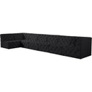  Manufacturer Color_Black -- Meridian Tuft Fabric 7 pc Sectional IMAGE 2