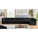  Manufacturer Color_Black -- Meridian Tuft Fabric 7 pc Sectional IMAGE 3