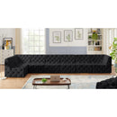  Manufacturer Color_Black -- Meridian Tuft Fabric 7 pc Sectional IMAGE 4