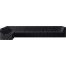 Meridian Tuft Black Velvet Modular Sectional IMAGE 8