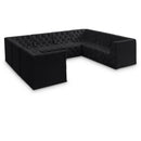  Manufacturer Color_Black -- Meridian Tuft Fabric 8 pc Sectional IMAGE 1