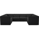 Manufacturer Color_Black -- Meridian Tuft Fabric 8 pc Sectional IMAGE 5