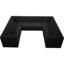 Manufacturer Color_Black -- Meridian Tuft Fabric 8 pc Sectional IMAGE 6