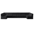  Manufacturer Color_Black -- Meridian Tuft Fabric 8 pc Sectional IMAGE 1