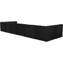  Manufacturer Color_Black -- Meridian Tuft Fabric 8 pc Sectional IMAGE 3