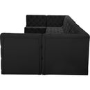  Manufacturer Color_Black -- Meridian Tuft Fabric 8 pc Sectional IMAGE 5