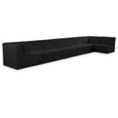  Manufacturer Color_Black -- Meridian Tuft Fabric 8 pc Sectional IMAGE 1