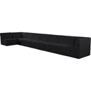 Manufacturer Color_Black -- Meridian Tuft Fabric 8 pc Sectional IMAGE 2