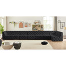  Manufacturer Color_Black -- Meridian Tuft Fabric 8 pc Sectional IMAGE 3