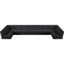  Manufacturer Color_Black -- Meridian Tuft Fabric 9 pc Sectional IMAGE 4