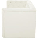  Manufacturer Color_Cream -- Tuft 70" Cream Velvet Upholstered 2 pc Modular Loveseat IMAGE 6