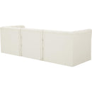 Meridian Tuft Cream Velvet Modular Sofa IMAGE 3