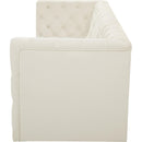  Manufacturer Color_Cream -- Tuft 99" Cream Velvet Upholstered 3 pc Modular Sofa IMAGE 7