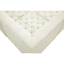  Manufacturer Color_Cream -- Tuft 128" Cream Velvet Upholstered 5 pc Modular Sectional IMAGE 18