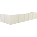  Manufacturer Color_Cream -- Tuft 157" Cream Velvet Upholstered 6 pc Modular Sectional IMAGE 5