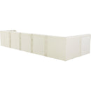  Manufacturer Color_Cream -- Tuft 157" Cream Velvet Upholstered 6 pc Modular Sectional IMAGE 6