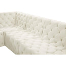  Manufacturer Color_Cream -- Tuft 157" Cream Velvet Upholstered 7 pc Modular Sectional IMAGE 10