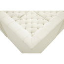Meridian Tuft Cream Velvet Modular Sectional IMAGE 12