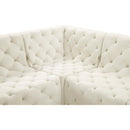  Manufacturer Color_Cream -- Tuft 157" Cream Velvet Upholstered 7 pc Modular Sectional IMAGE 14