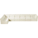  Manufacturer Color_Cream -- Tuft 186" Cream Velvet Upholstered 7 pc Modular Sectional IMAGE 10