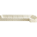  Manufacturer Color_Cream -- Tuft 186" Cream Velvet Upholstered 7 pc Modular Sectional IMAGE 7