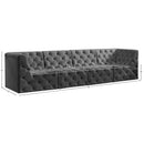  Manufacturer Color_Grey -- Tuft 128" Grey Velvet Upholstered 4 pc Modular Sofa IMAGE 10
