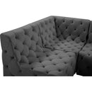  Manufacturer Color_Grey -- Tuft 99" Grey Velvet Upholstered 4 pc Modular Sectional IMAGE 18