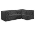  Manufacturer Color_Grey -- Tuft 99" Grey Velvet Upholstered 4 pc Modular Sectional IMAGE 1