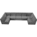  Manufacturer Color_Grey -- Tuft 157" Grey Velvet Upholstered 7 pc Modular Sectional IMAGE 5