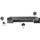 Meridian Tuft Grey Velvet Modular Sectional IMAGE 15