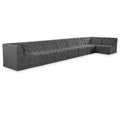  Manufacturer Color_Grey -- Tuft 215" Grey Velvet Upholstered 8 pc Modular Sectional IMAGE 1