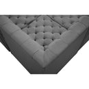  Manufacturer Color_Grey -- Tuft 215" Grey Velvet Upholstered 9 pc Modular Sectional IMAGE 12