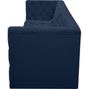  Manufacturer Color_Navy -- Tuft 128" Navy Velvet Upholstered 4 pc Modular Sofa IMAGE 6