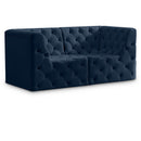  Manufacturer Color_Navy -- Tuft 70" Navy Velvet Upholstered 2 pc Modular Loveseat IMAGE 1