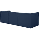  Manufacturer Color_Navy -- Tuft 99" Navy Velvet Upholstered 3 pc Modular Sofa IMAGE 3