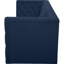 Meridian Tuft Navy Velvet Modular Sofa IMAGE 7