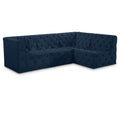  Manufacturer Color_Navy -- Tuft 99" Navy Velvet Upholstered 4 pc Modular Sectional IMAGE 1