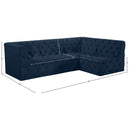  Manufacturer Color_Navy -- Tuft 99" Navy Velvet Upholstered 4 pc Modular Sectional IMAGE 20