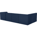  Manufacturer Color_Navy -- Tuft 128" Navy Velvet Upholstered 5 pc Modular Sectional IMAGE 6