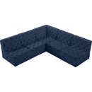 Manufacturer Color_Navy -- Tuft 93" Navy Velvet Upholstered 5 pc Modular Sectional IMAGE 5