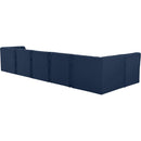  Manufacturer Color_Navy -- Tuft 157" Navy Velvet Upholstered 6 pc Modular Sectional IMAGE 6