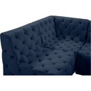  Manufacturer Color_Navy -- Tuft 157" Navy Velvet Upholstered 7 pc Modular Sectional IMAGE 13